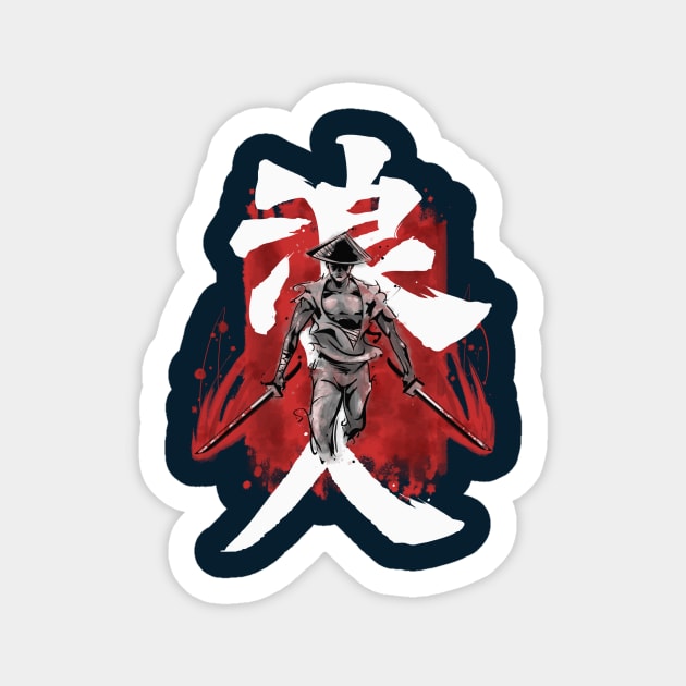 Ronin (BIG Kanji) Sticker by Rorus007